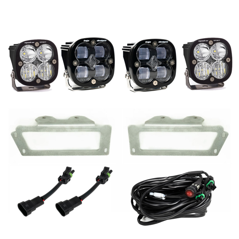 Ram 3500 Fog Light Pocket Kit - Baja Designs - White - `09-`12 Ram 3500 Fog Light Pocket Kit - Baja Designs - White - `09-`12